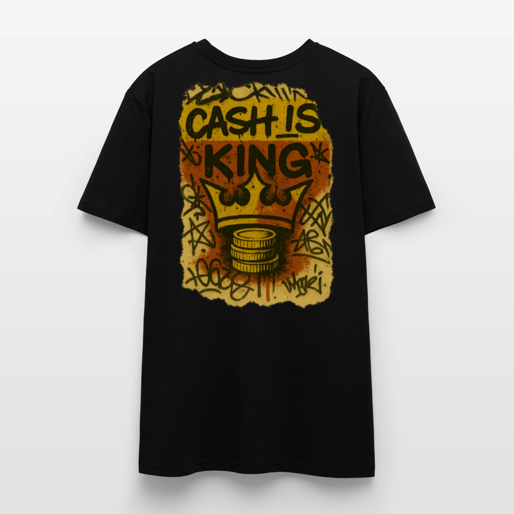 Cash is King Three - Cotton Unisex Tshirt - black