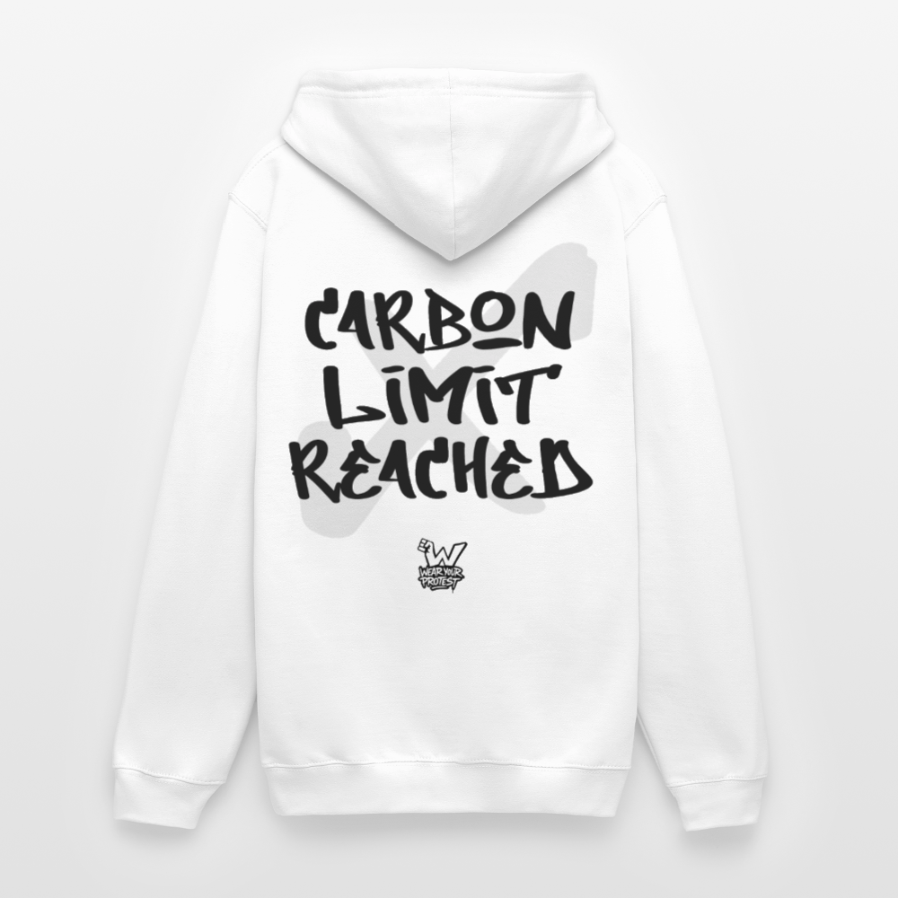 Limit Reached - Cotton Unisex Hoodie - white