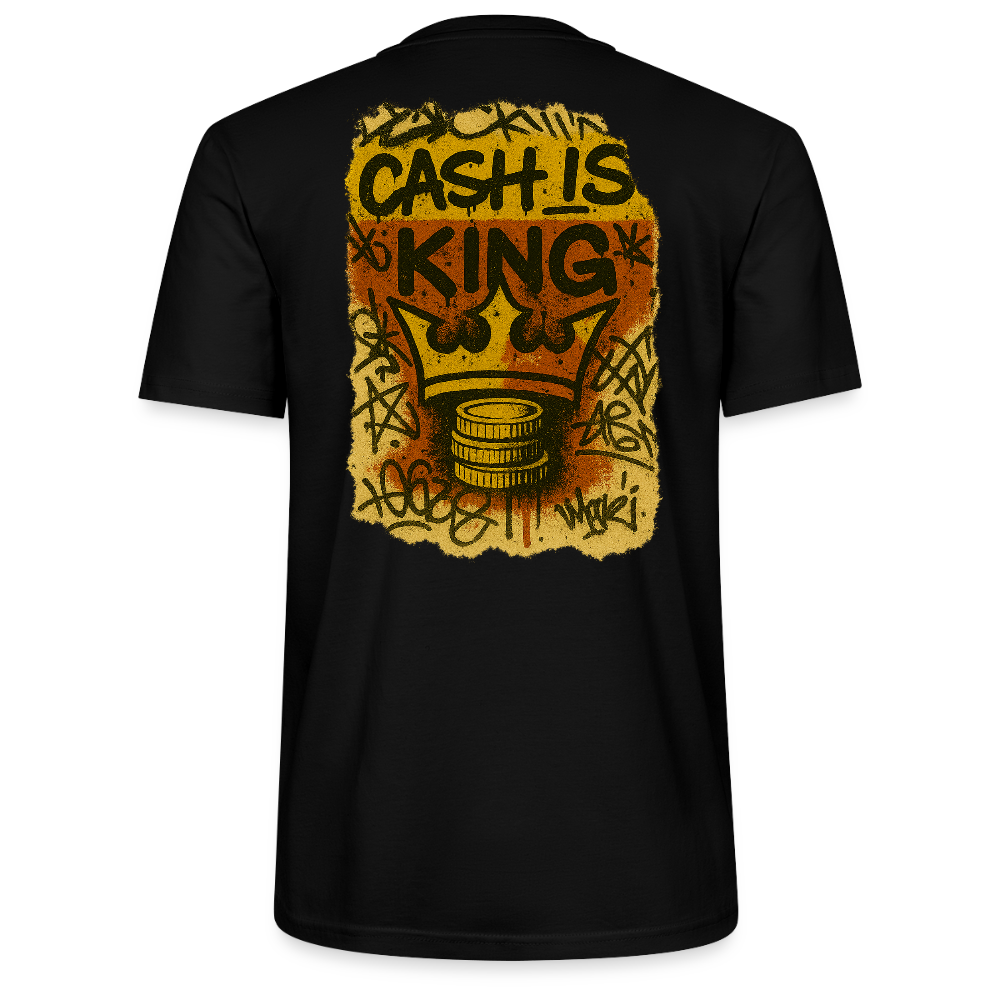 Cash is King Three - Cotton Unisex Tshirt - black