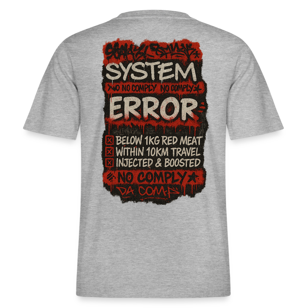 No Comply - Cotton Unisex Tshirt  (Graffiti Version) - heather grey