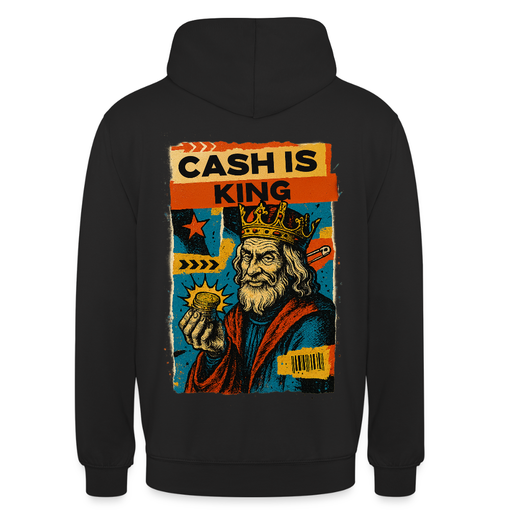 Cash is King - Cotton Unisex Hoodie - black