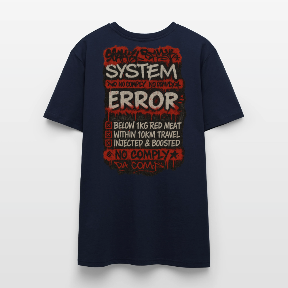 No Comply - Cotton Unisex Tshirt  (Graffiti Version) - navy