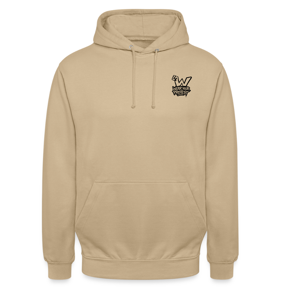 Permission to Breathe - Cotton Unisex Hoodie (Graffiti Version) - beige
