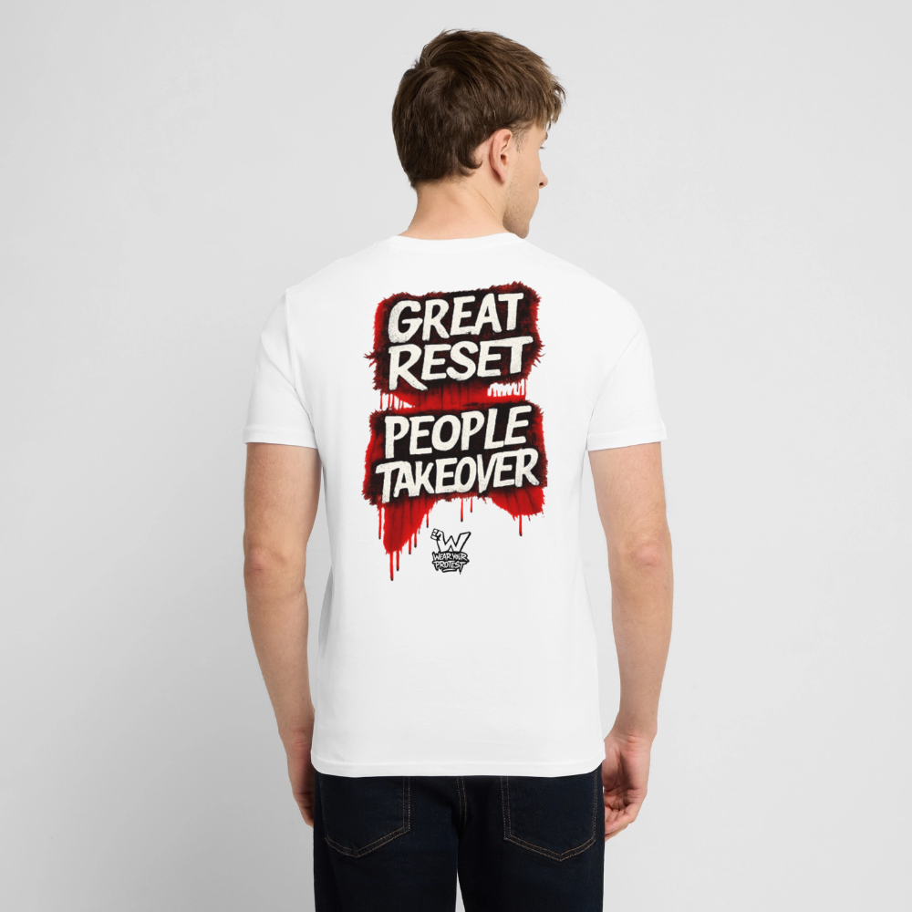 Great Reset - Cotton Unisex T-Shirt - white