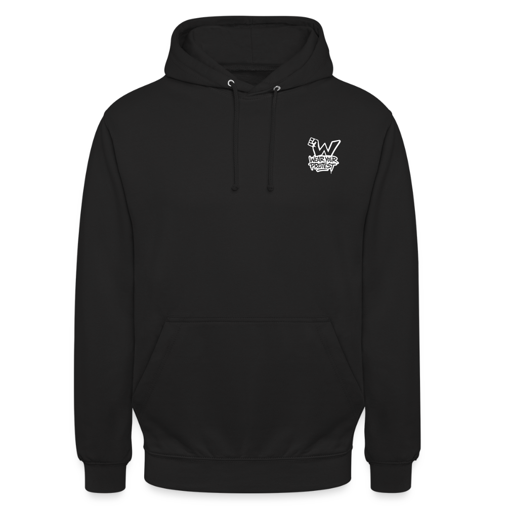 Permission to Breathe - Cotton Unisex Hoodie - black