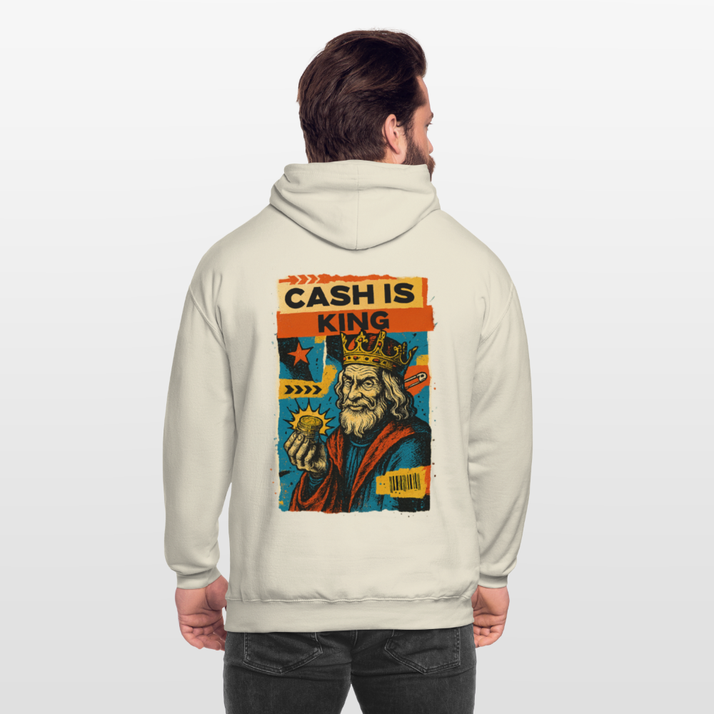 Cash is King - Cotton Unisex Hoodie - vanilla