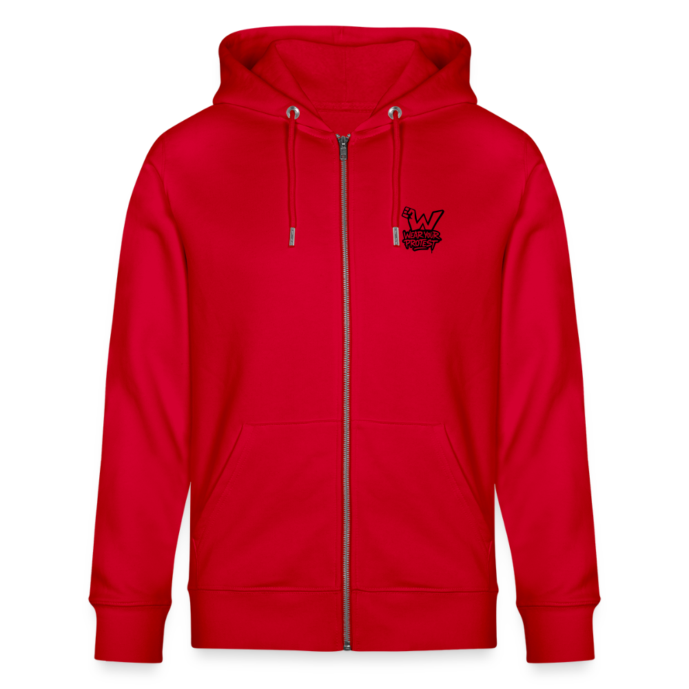 Cash is King - Unisex Organic Hooded Jacket (Graffiti Version) - red