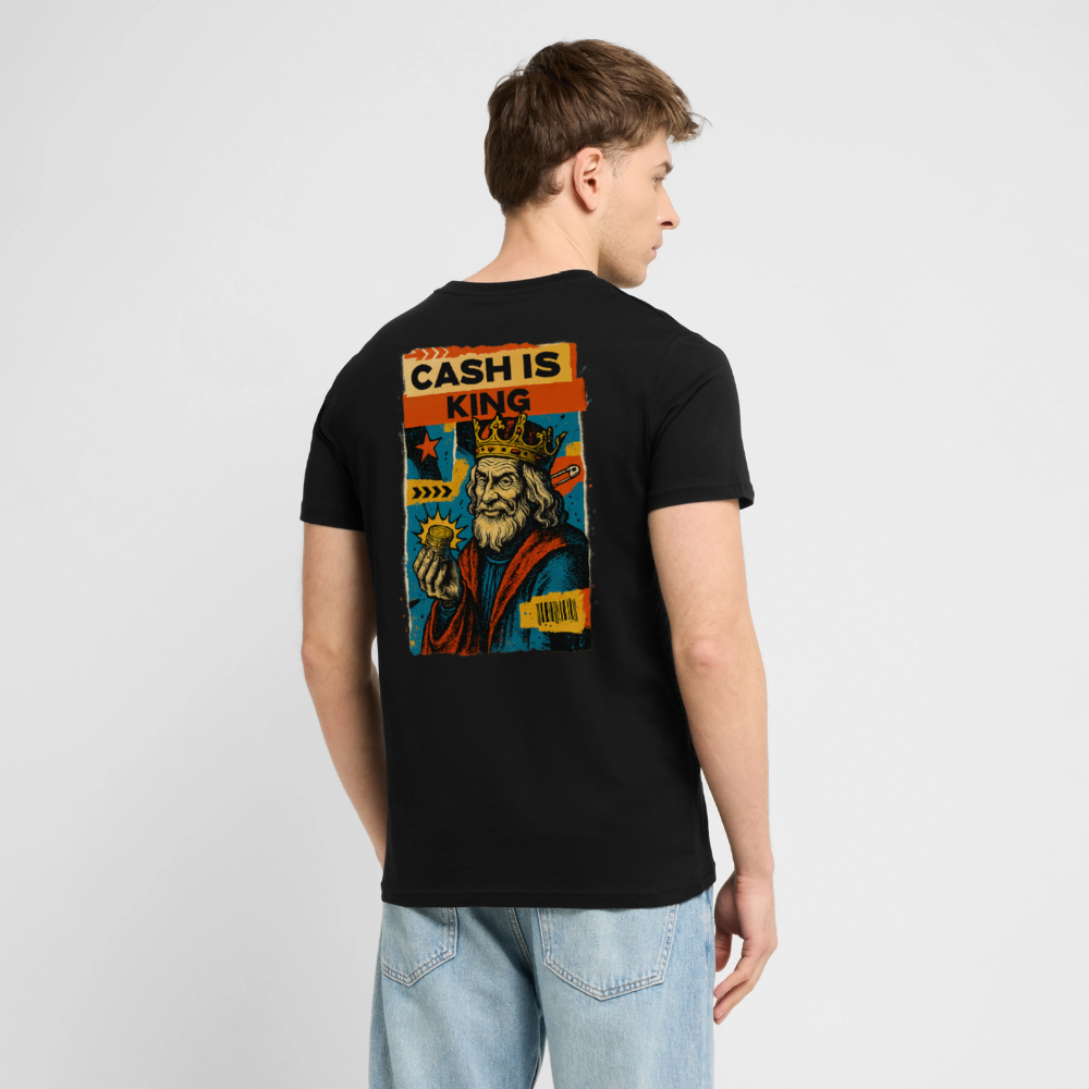 Cash is King - Cotton Unisex Tshirt - black