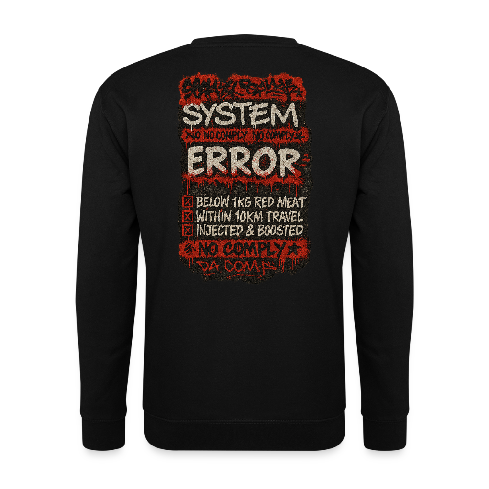 No Comply - Cotton Unisex Sweatshirt (Graffiti Version) - black