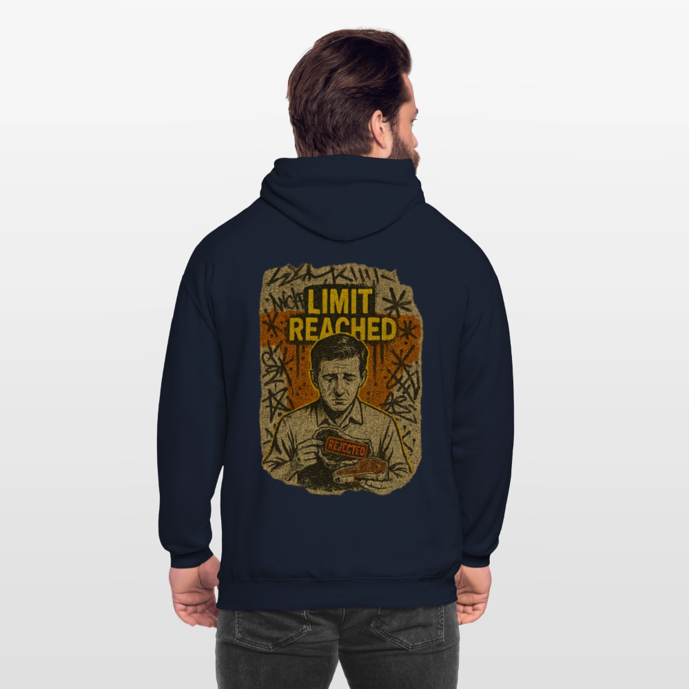 Limit Reached - Cotton Unisex Hoodie - navy