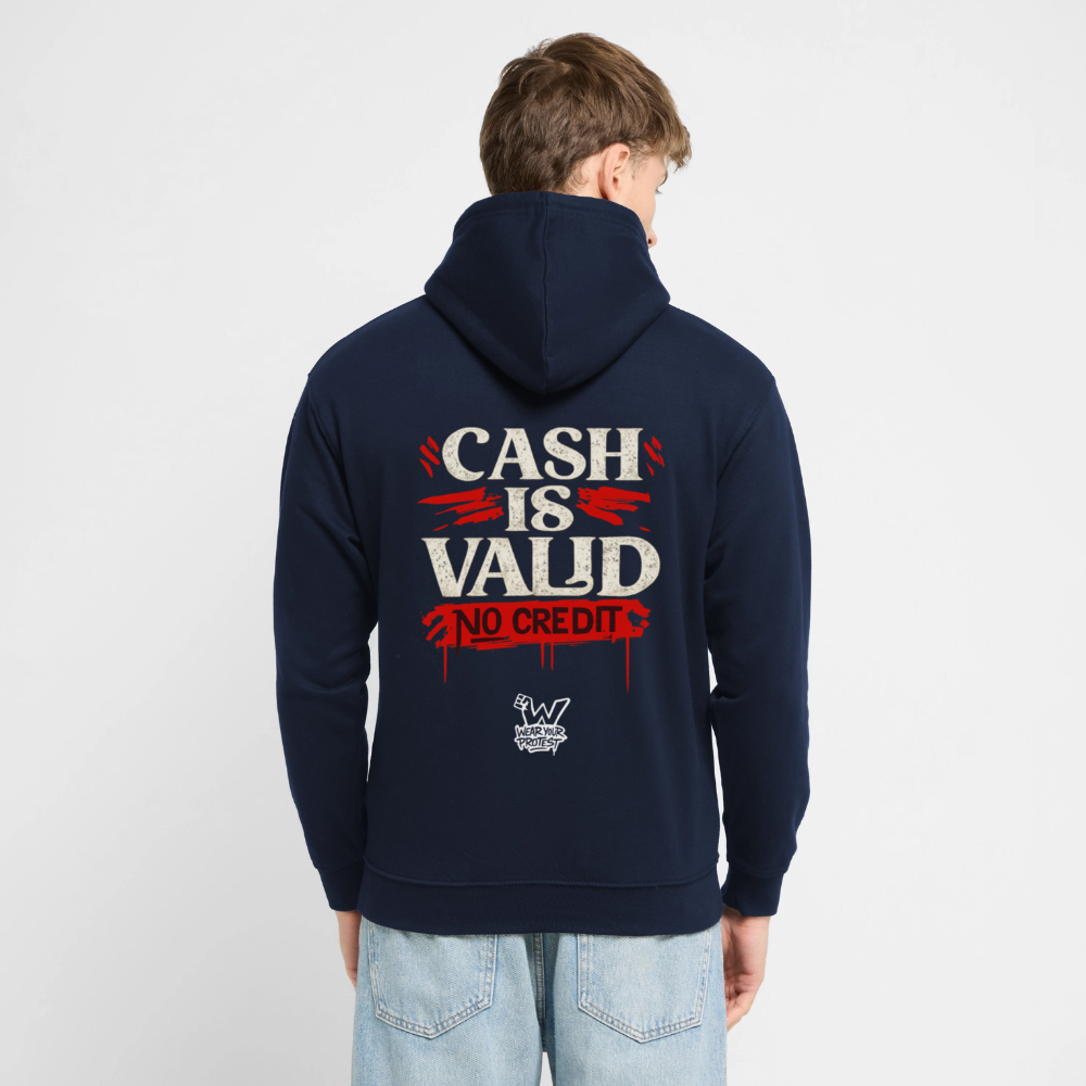 Born a Slave - Cotton Unisex Hoodie - navy