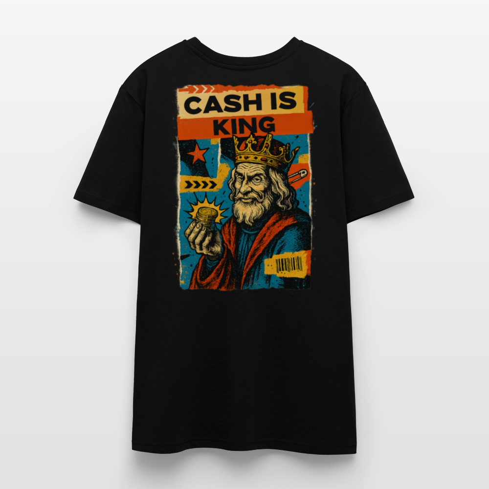 Cash is King - Cotton Unisex Tshirt - black