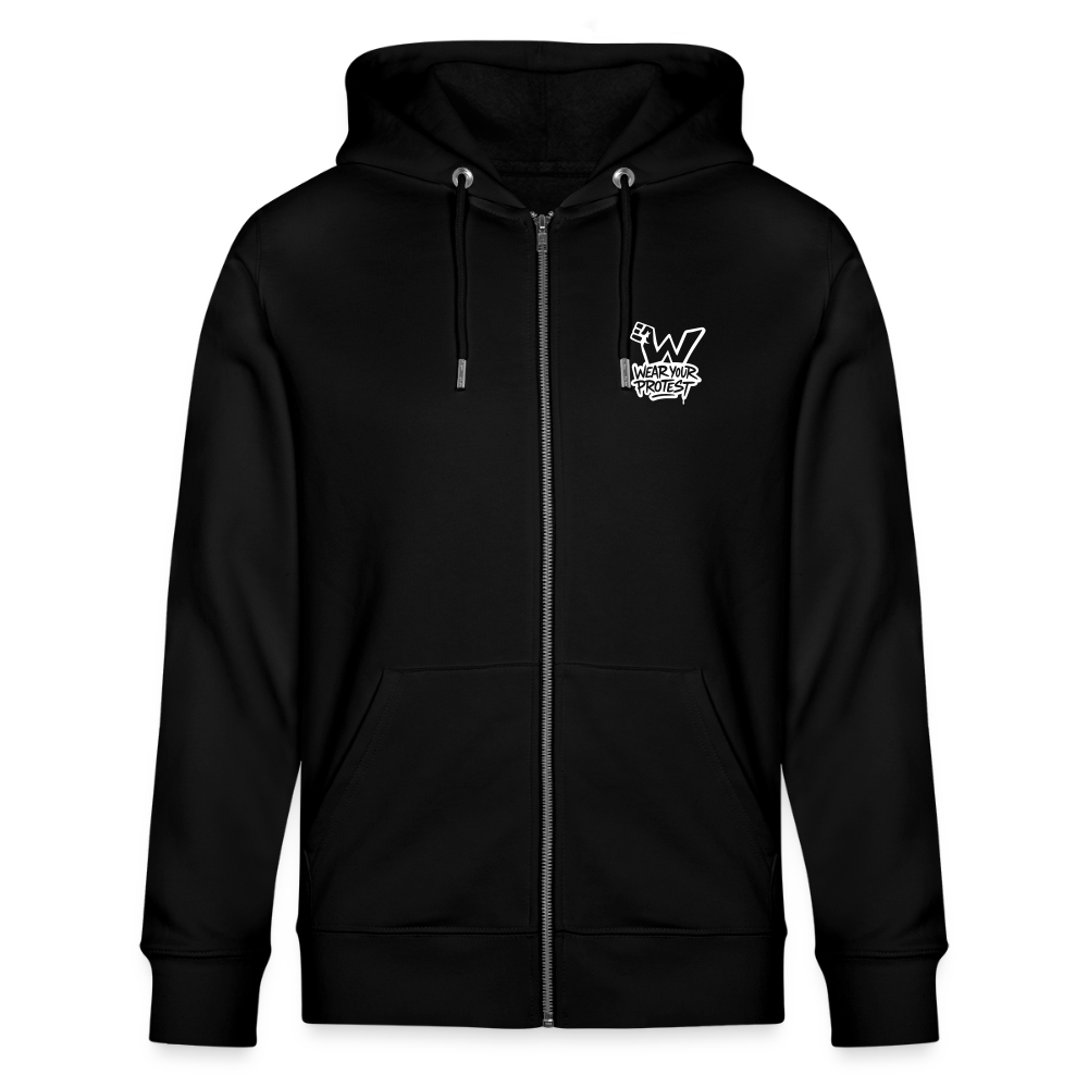 Cash is King - Unisex Organic Hooded Jacket  (Graffiti Version) - black