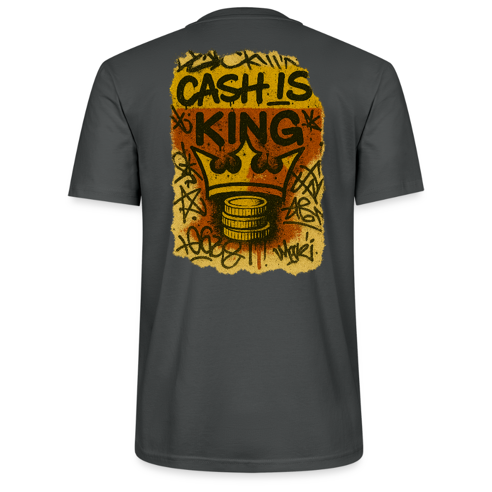 Cash is King Three - Cotton Unisex Tshirt - anthracite