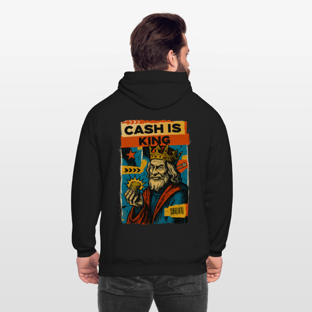 Cash is King - Cotton Unisex Hoodie - black