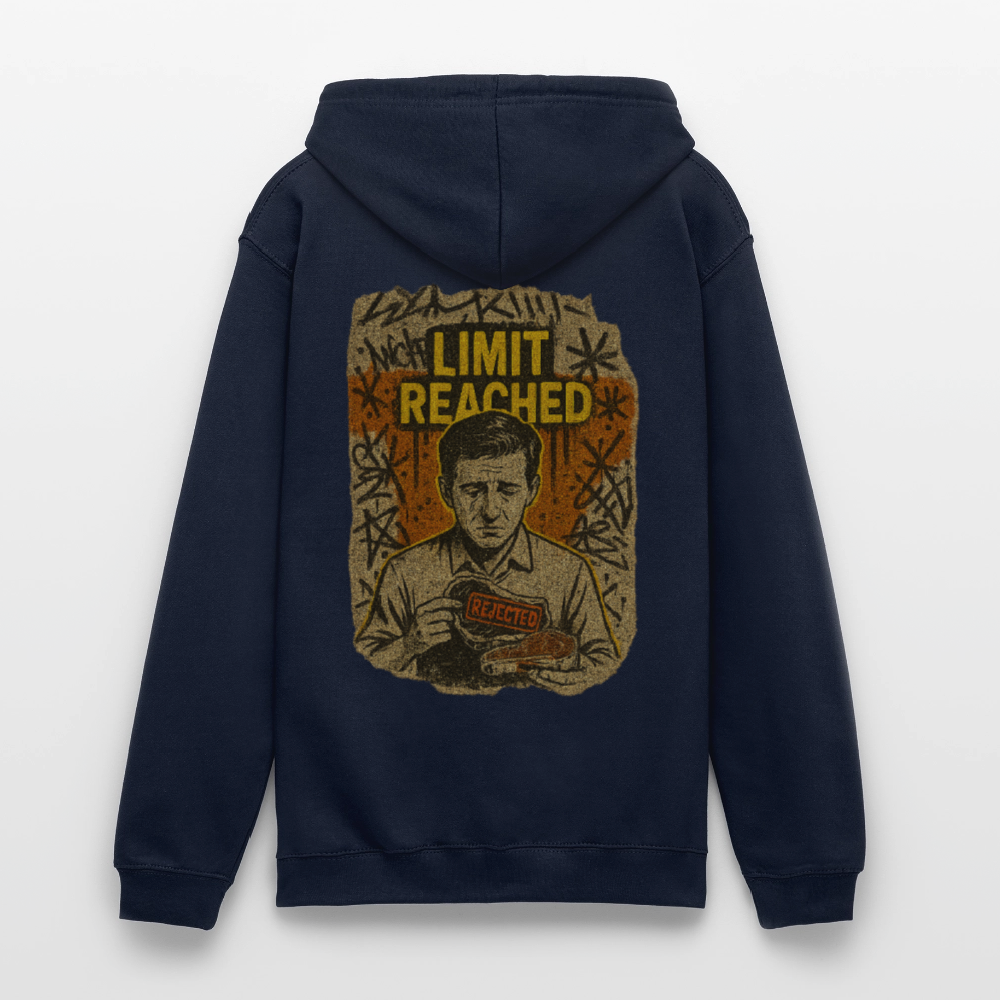 Limit Reached - Cotton Unisex Hoodie - navy