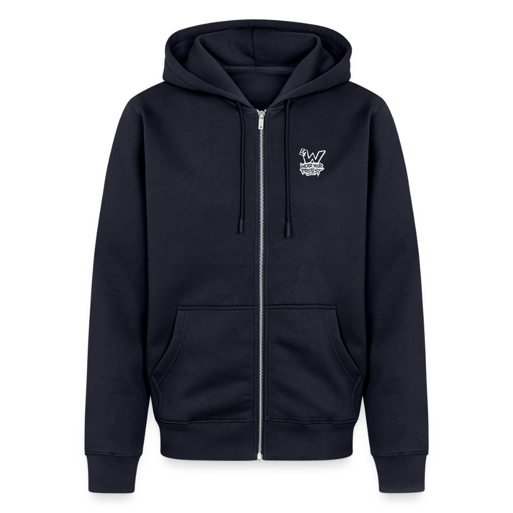 Wear Your Protest - Unisex Organic Hooded Jacket - navy