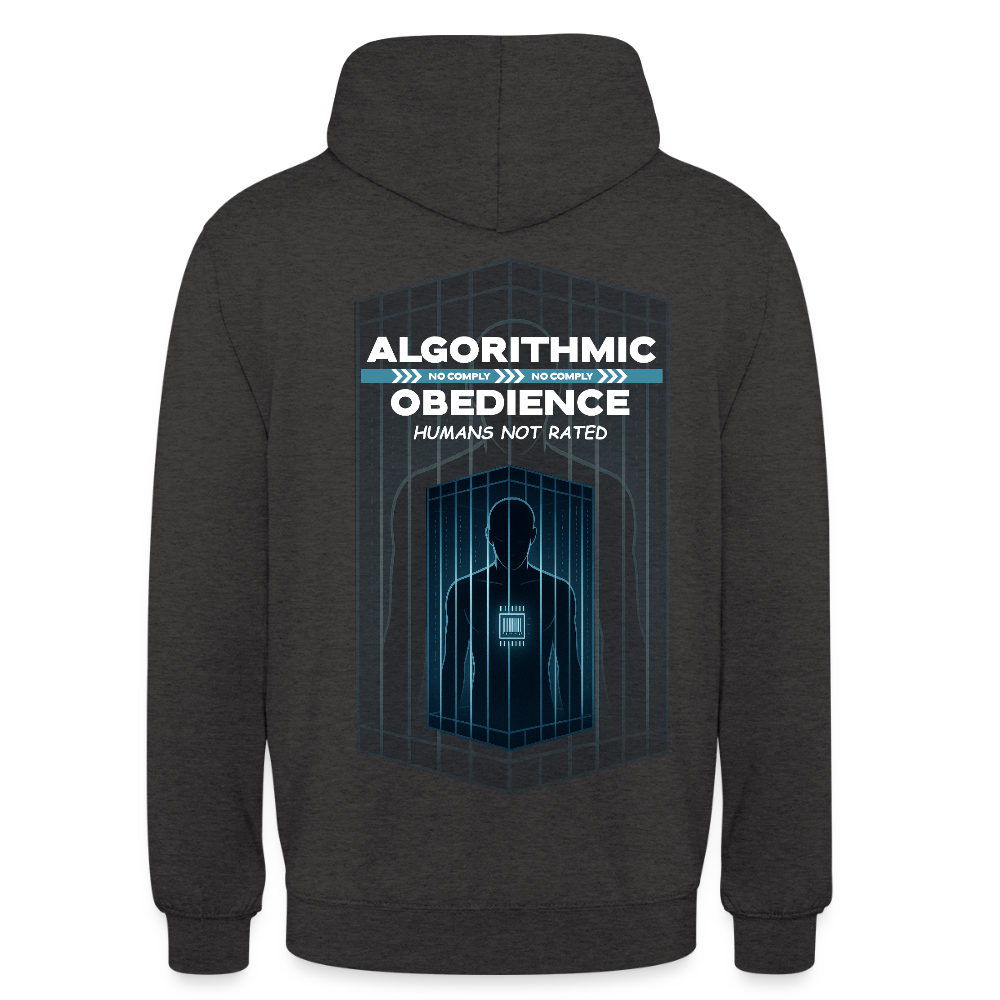 Obedience - Cotton Unisex Hoodie - charcoal grey