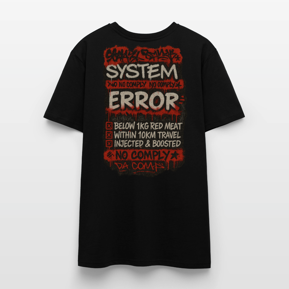 No Comply - Cotton Unisex Tshirt  (Graffiti Version) - black