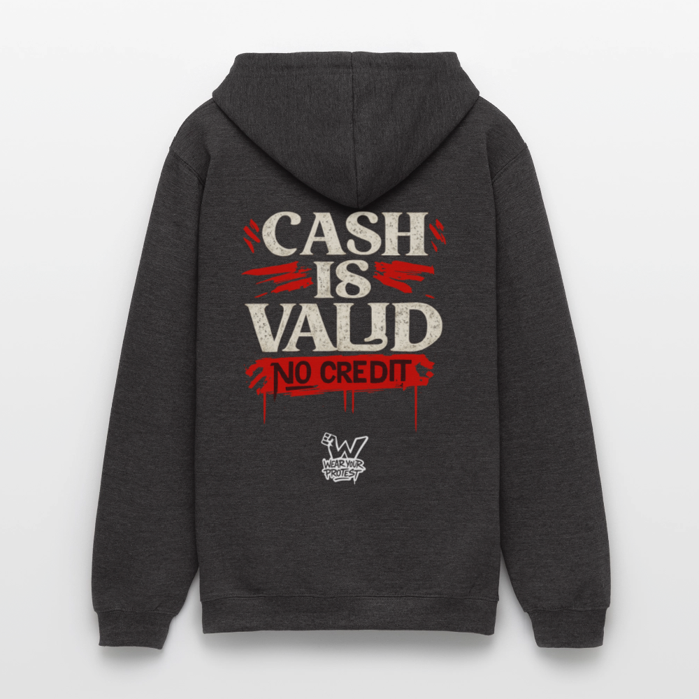 Born a Slave - Cotton Unisex Hoodie - charcoal grey