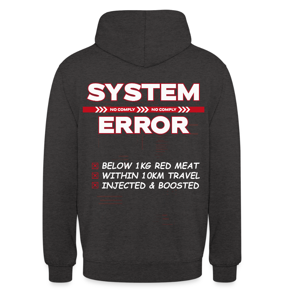 No Comply - Cotton Unisex Hoodie - charcoal grey