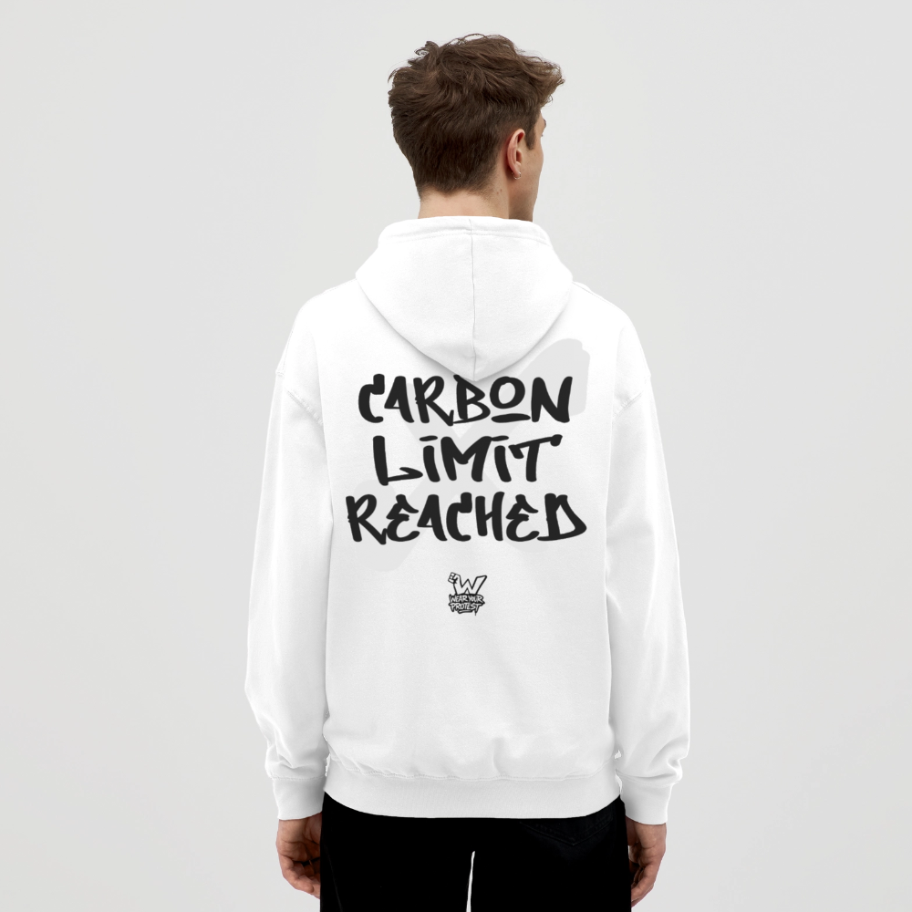Limit Reached - Cotton Unisex Hoodie - white