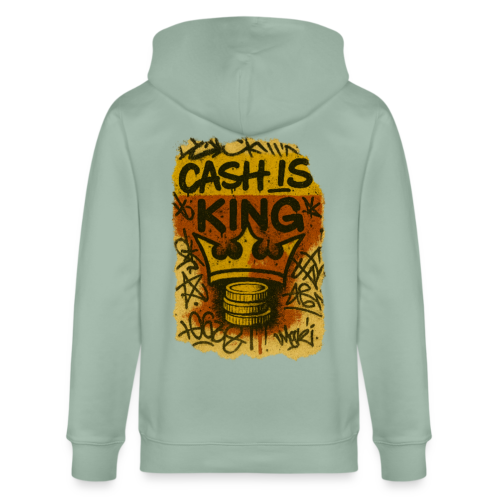 Cash is King - Unisex Organic Hooded Jacket (Graffiti Version) - aloe