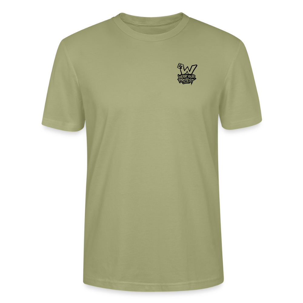 Permission to Breathe - Cotton Unisex Tshirt (Graffiti Version) - sage