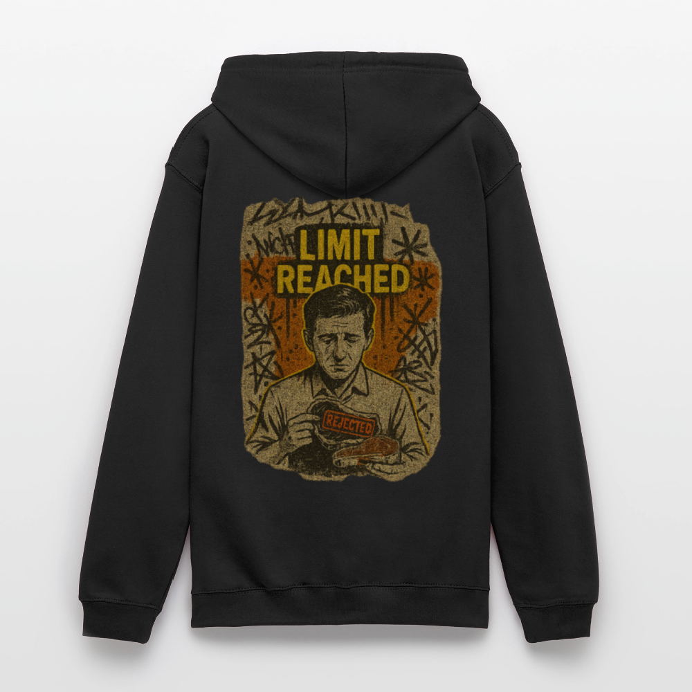 Limit Reached - Cotton Unisex Hoodie - black