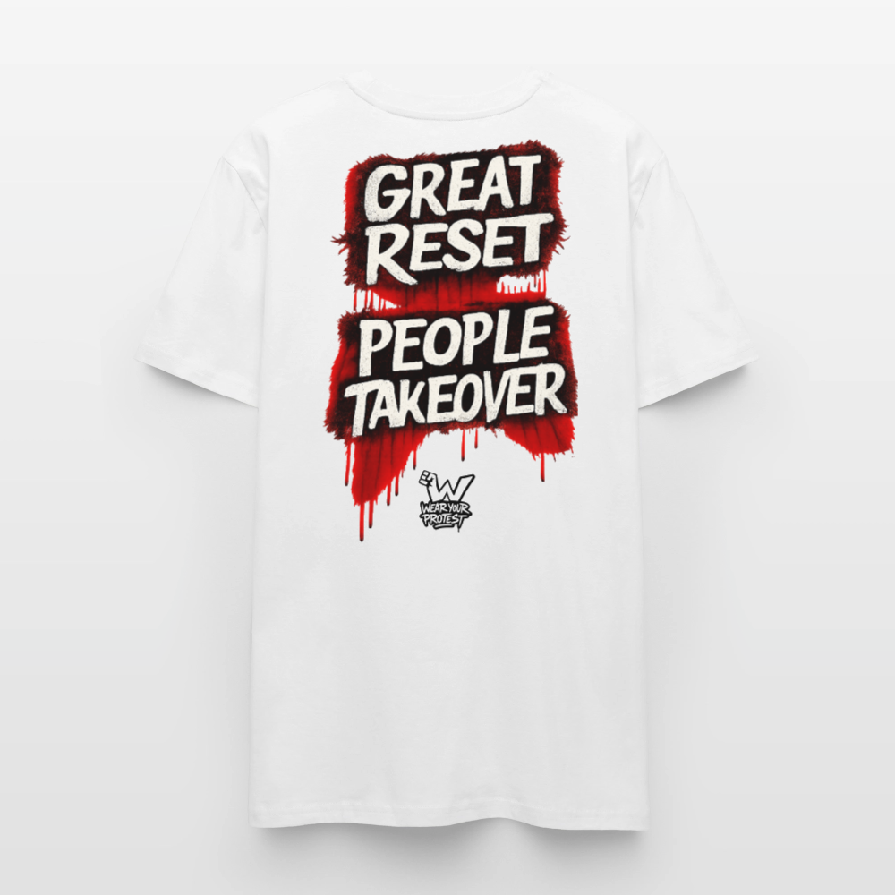 Great Reset - Cotton Unisex T-Shirt - white