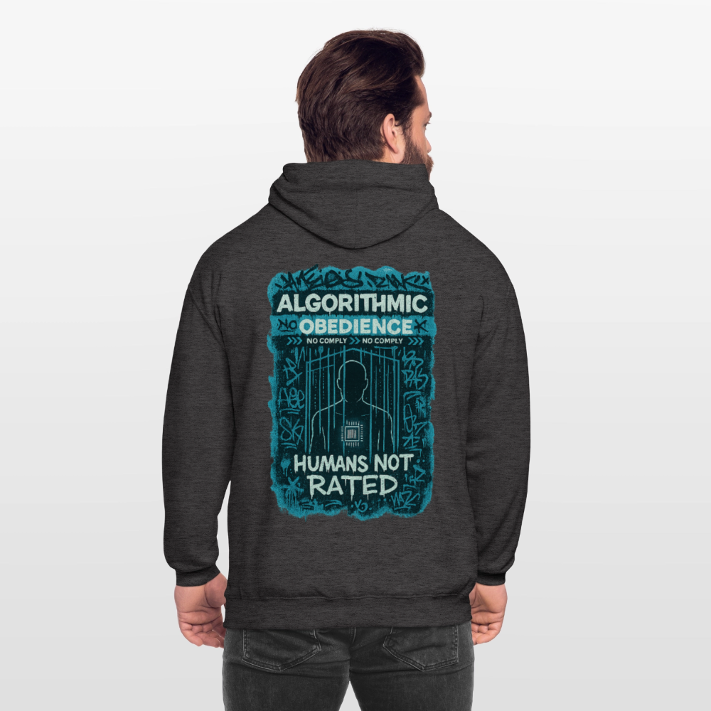 Obedience - Cotton Unisex Hoodie - charcoal grey