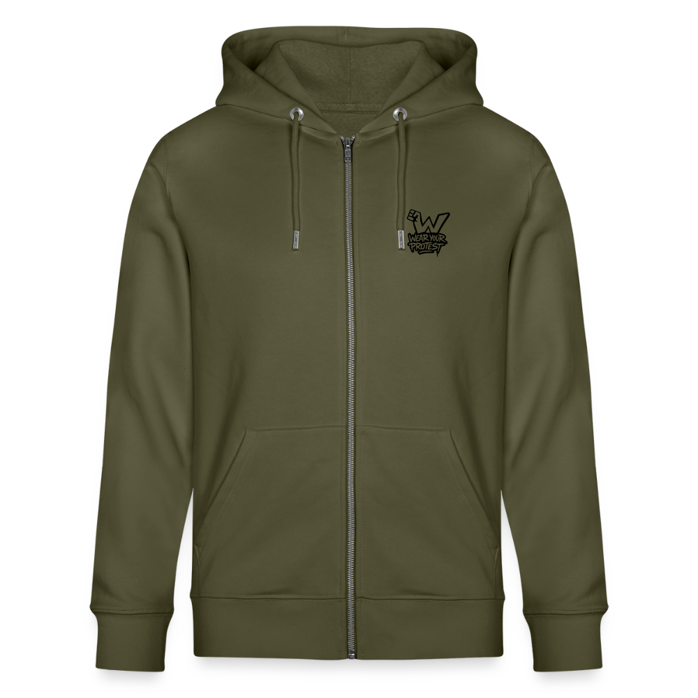 Cash is King - Unisex Organic Hooded Jacket (Graffiti Version) - khaki