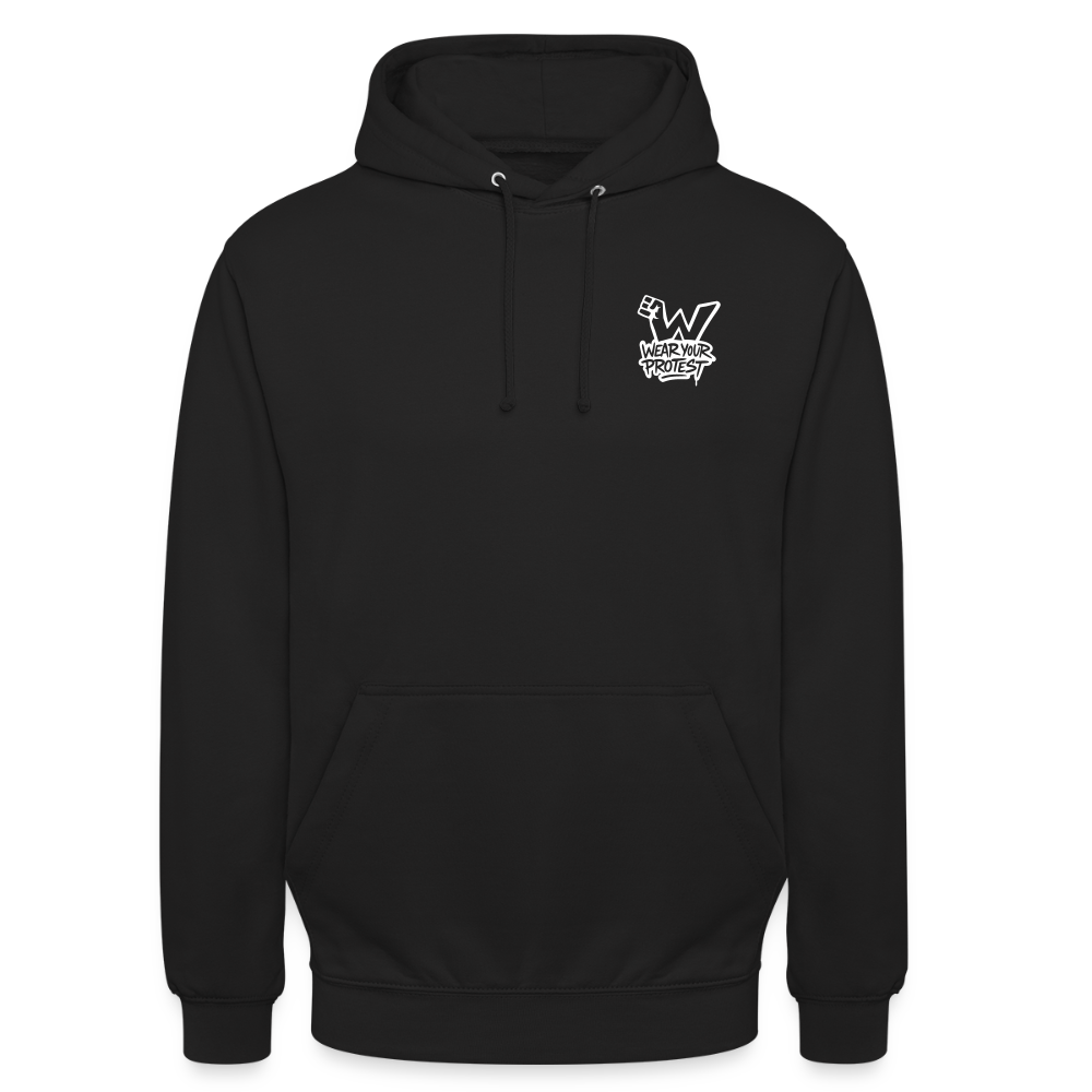 Permission to Breathe - Cotton Unisex Hoodie - black