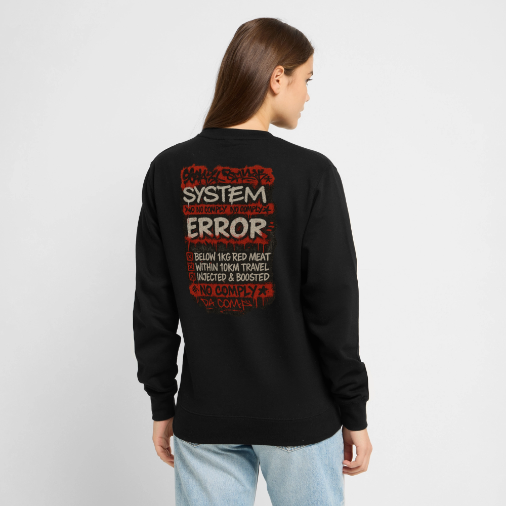 No Comply - Cotton Unisex Sweatshirt (Graffiti Version) - black